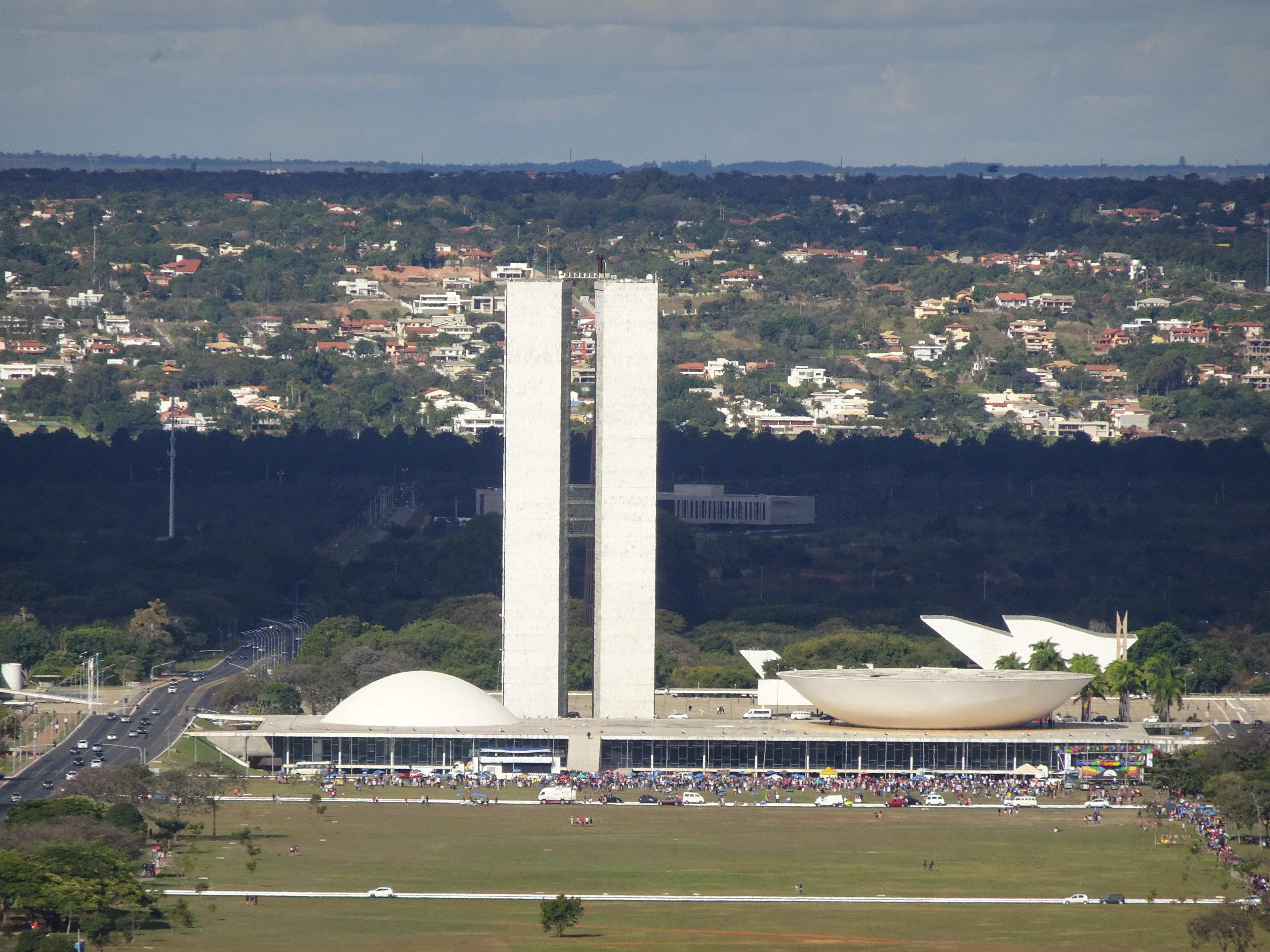 Parlament... wie so vieles hier konzipiert von Oscar Niemeyer.