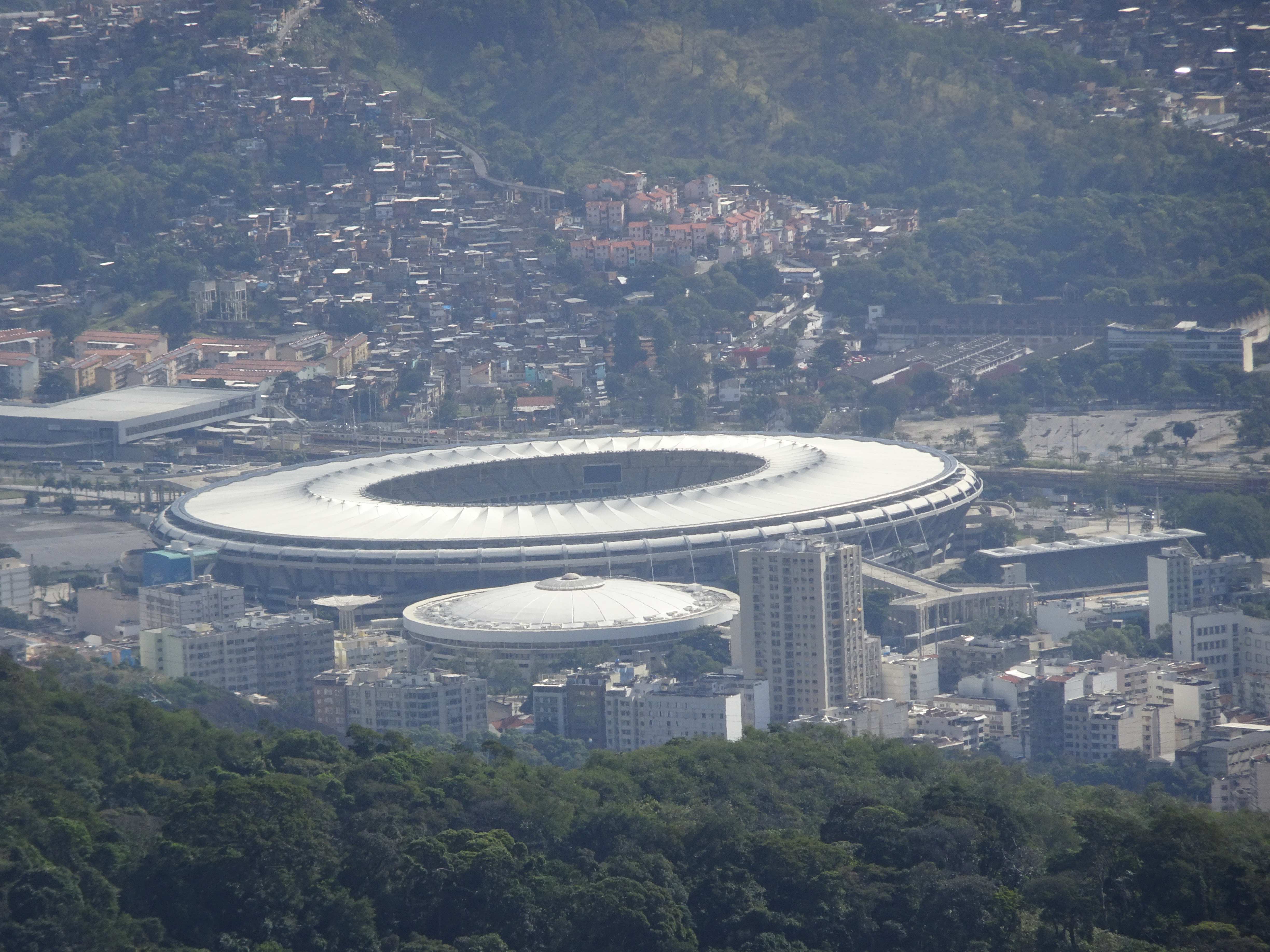 Das Maracana-Stadion von oben.