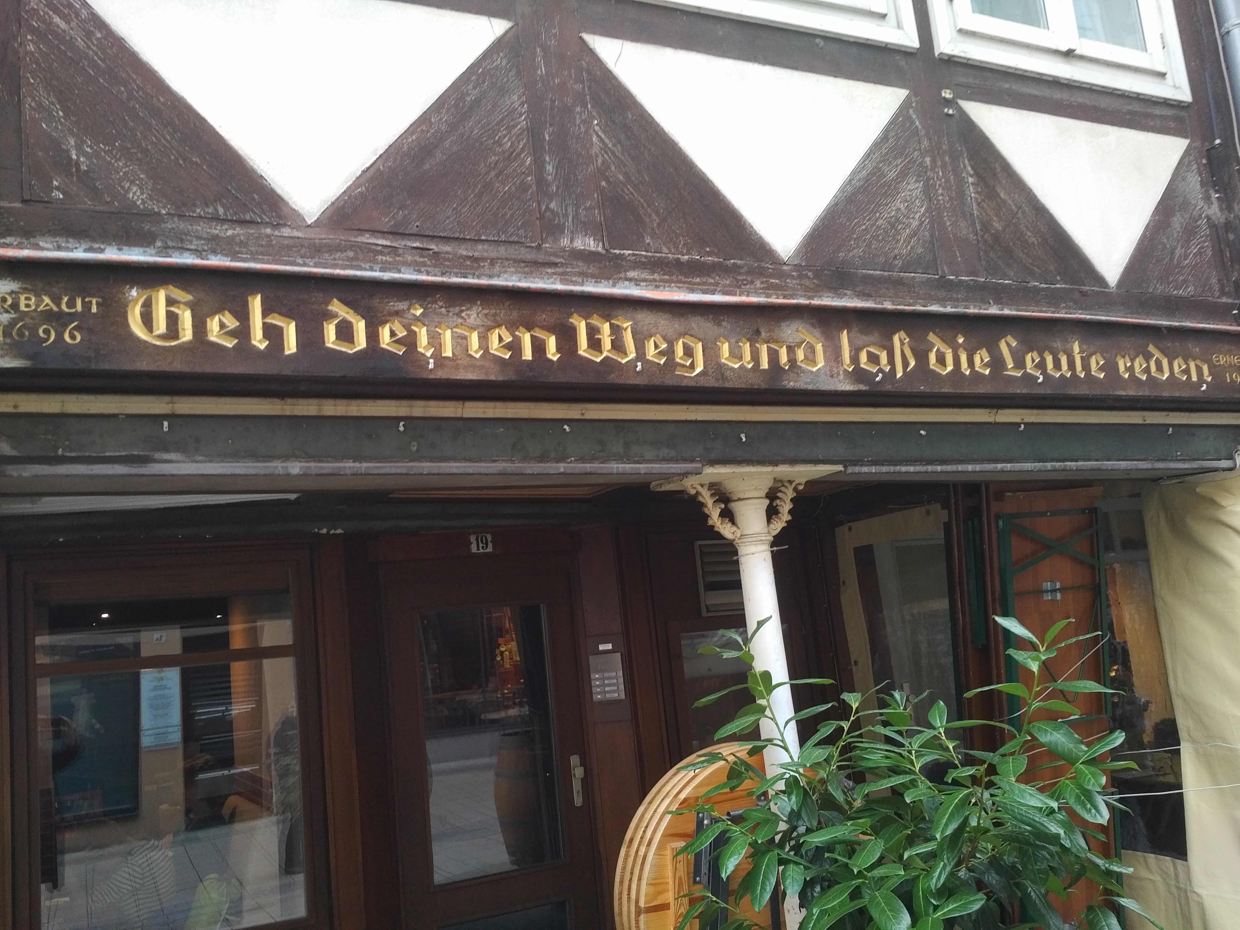 Zum Neujahrsempfang des Diözesanrates geht es nach Wolfenbüttel ... incl. dieser Lebensweisheit...