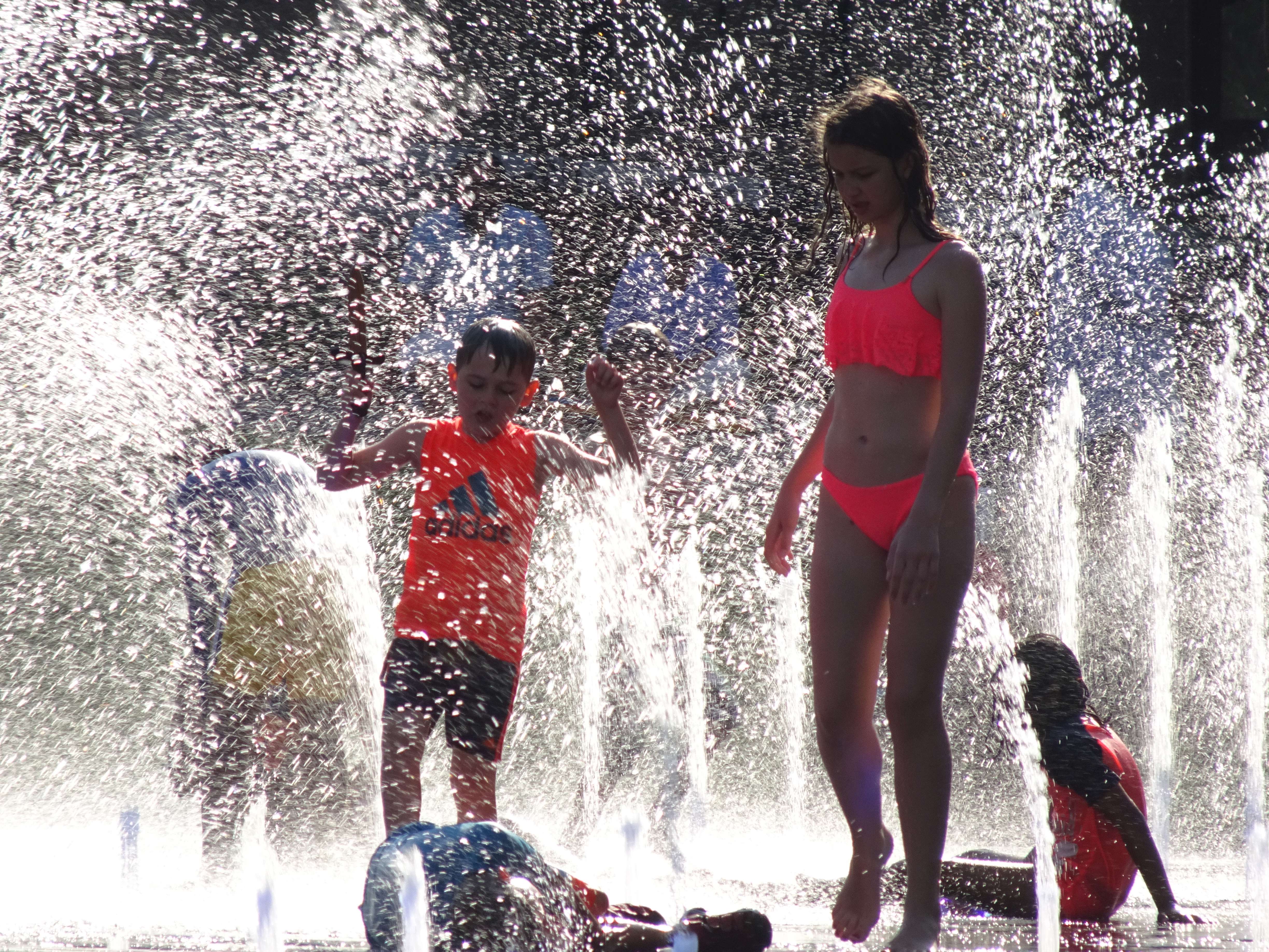 Bei 38° haben wir die Kids beneidet.