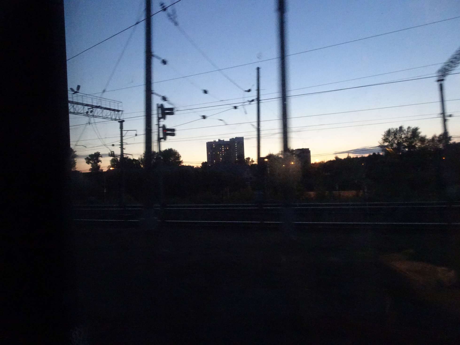 Und dann geht es wieder in den Zug nach Westen.