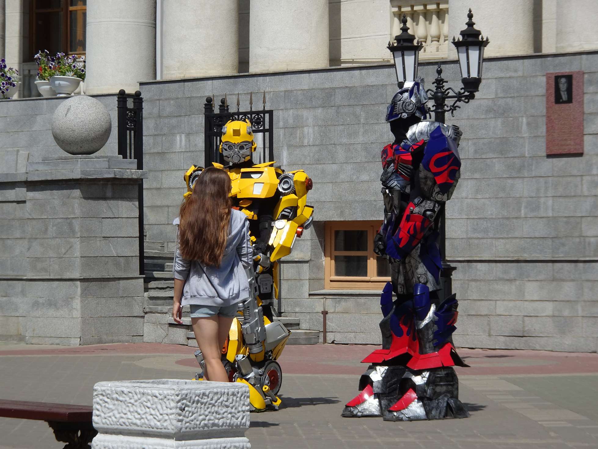 Am nächsten Morgen können wir verschiedenen Formen des Broterwerbs zusehen.....