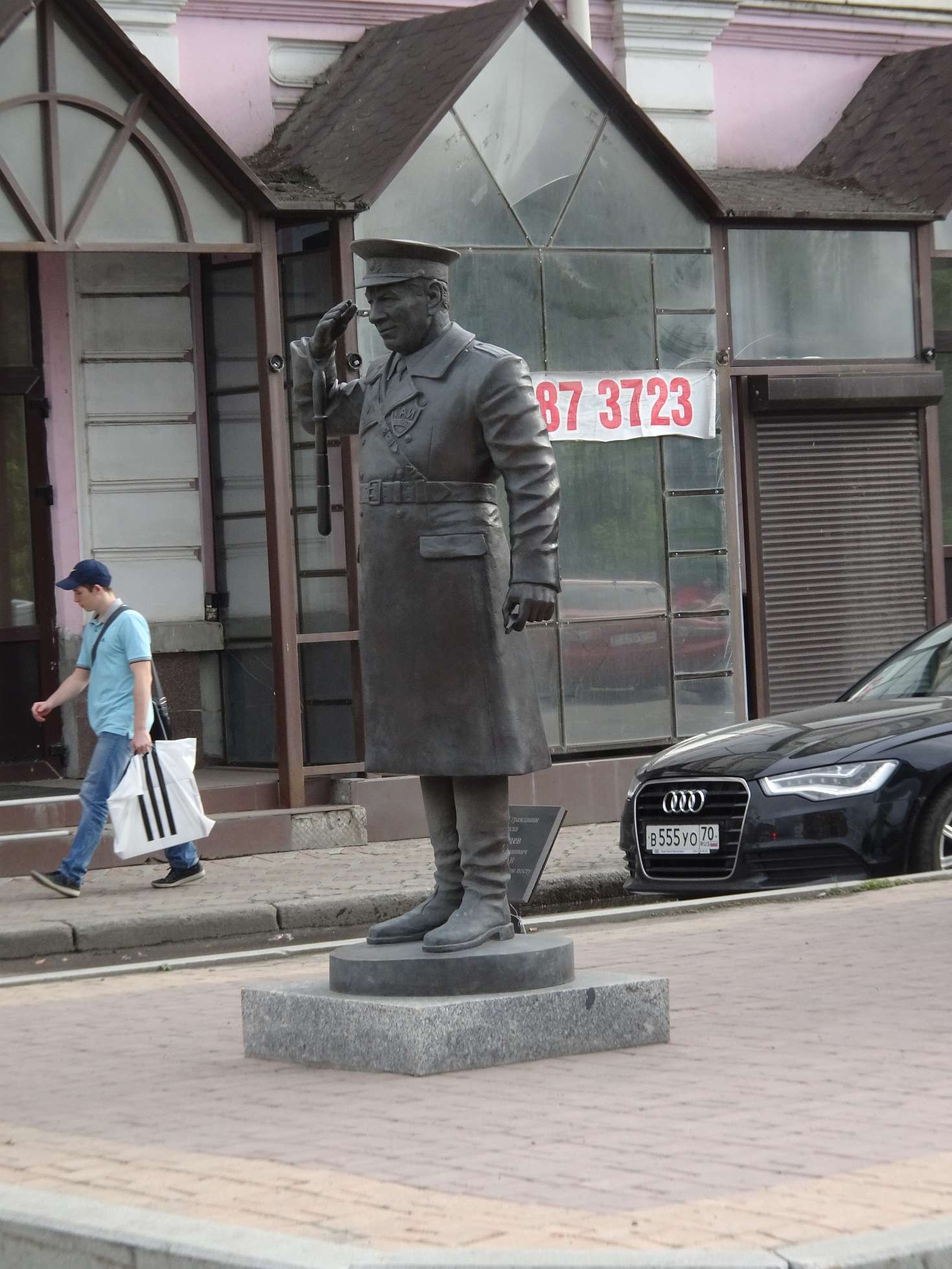 Denkmal für den Verkehrspolizisten