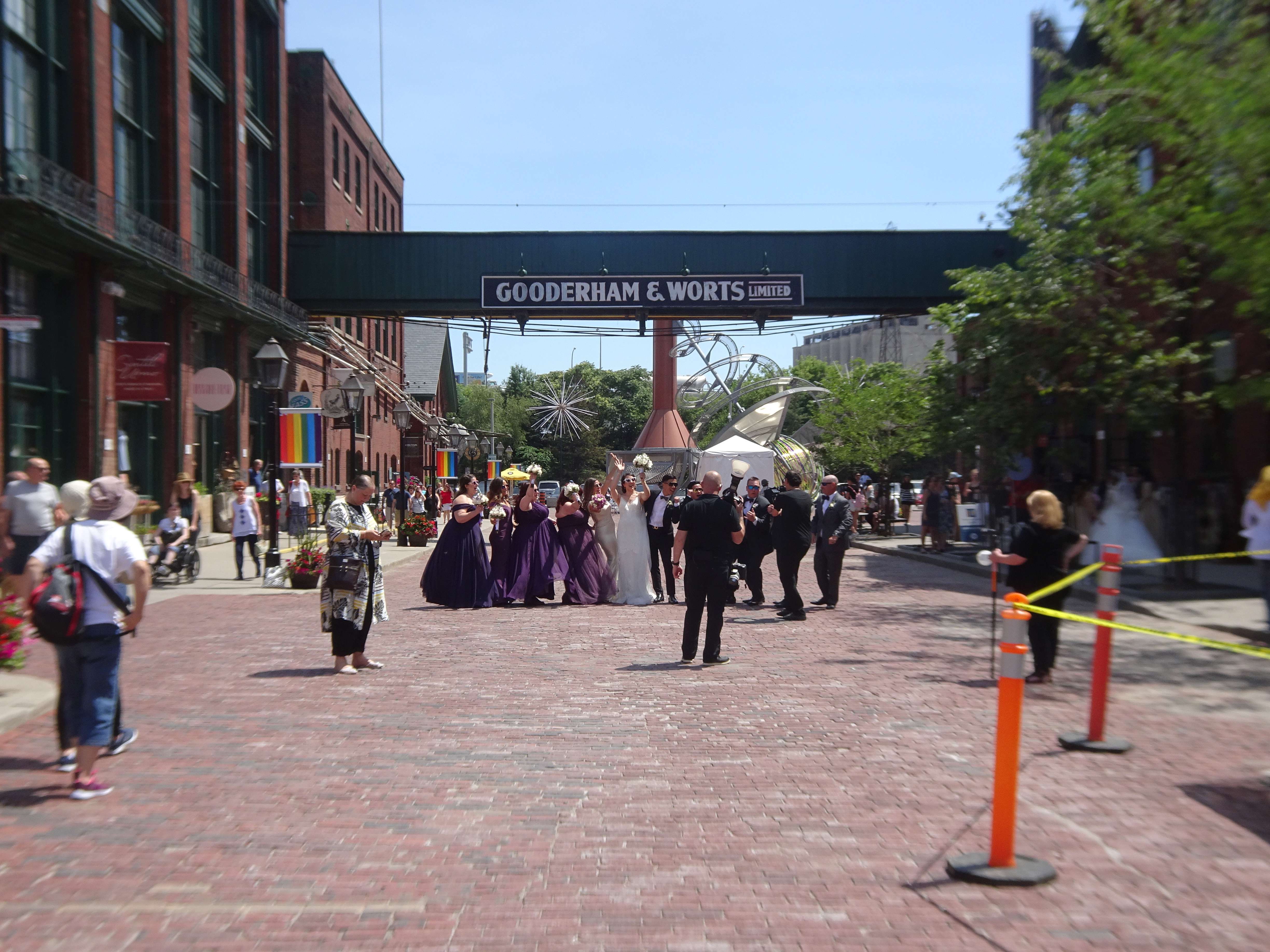 Ein erstes highlight in Toronto...der Destillery Historic District.