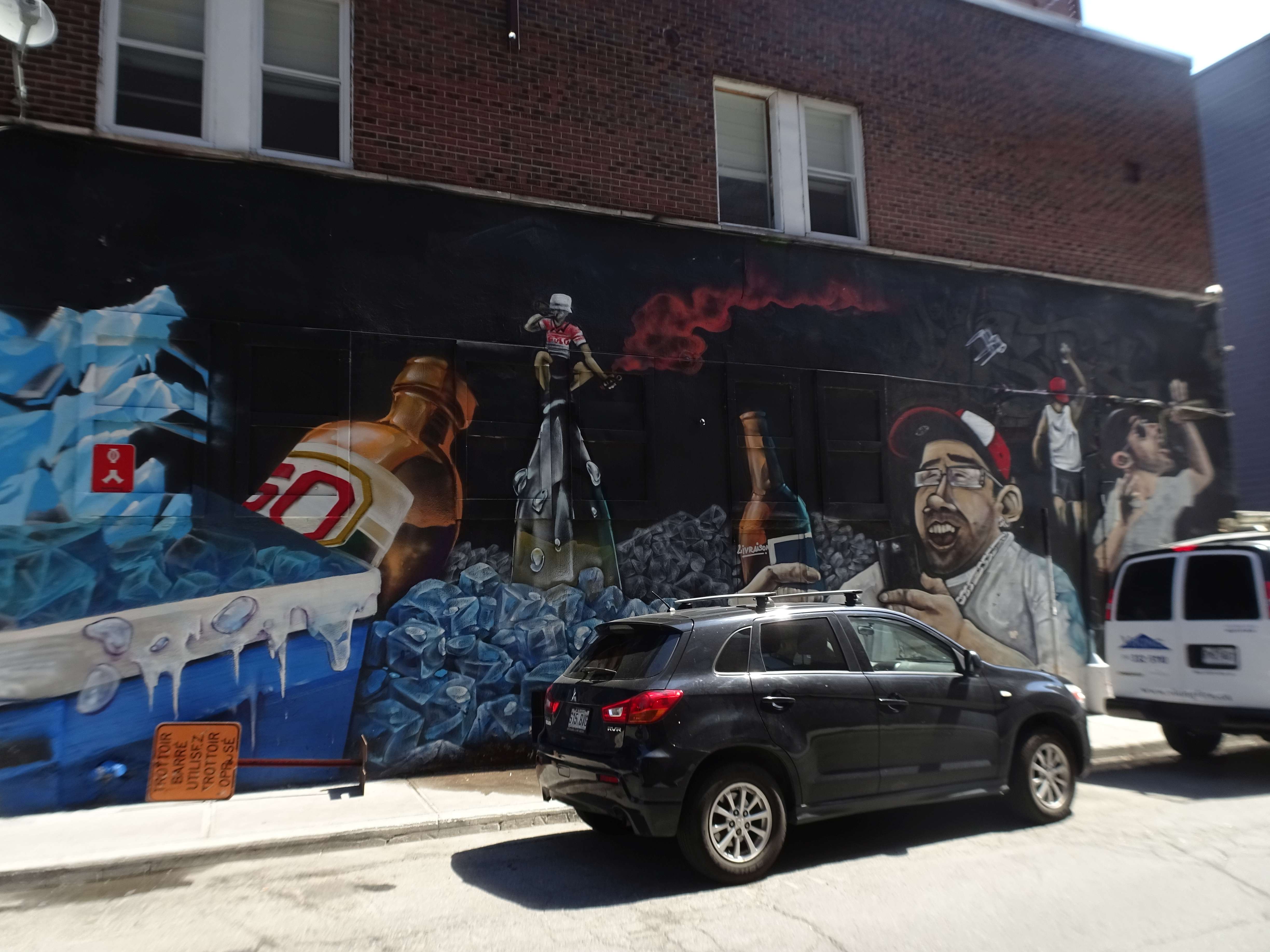 Montreal, der Ausblick beim Frühstück....