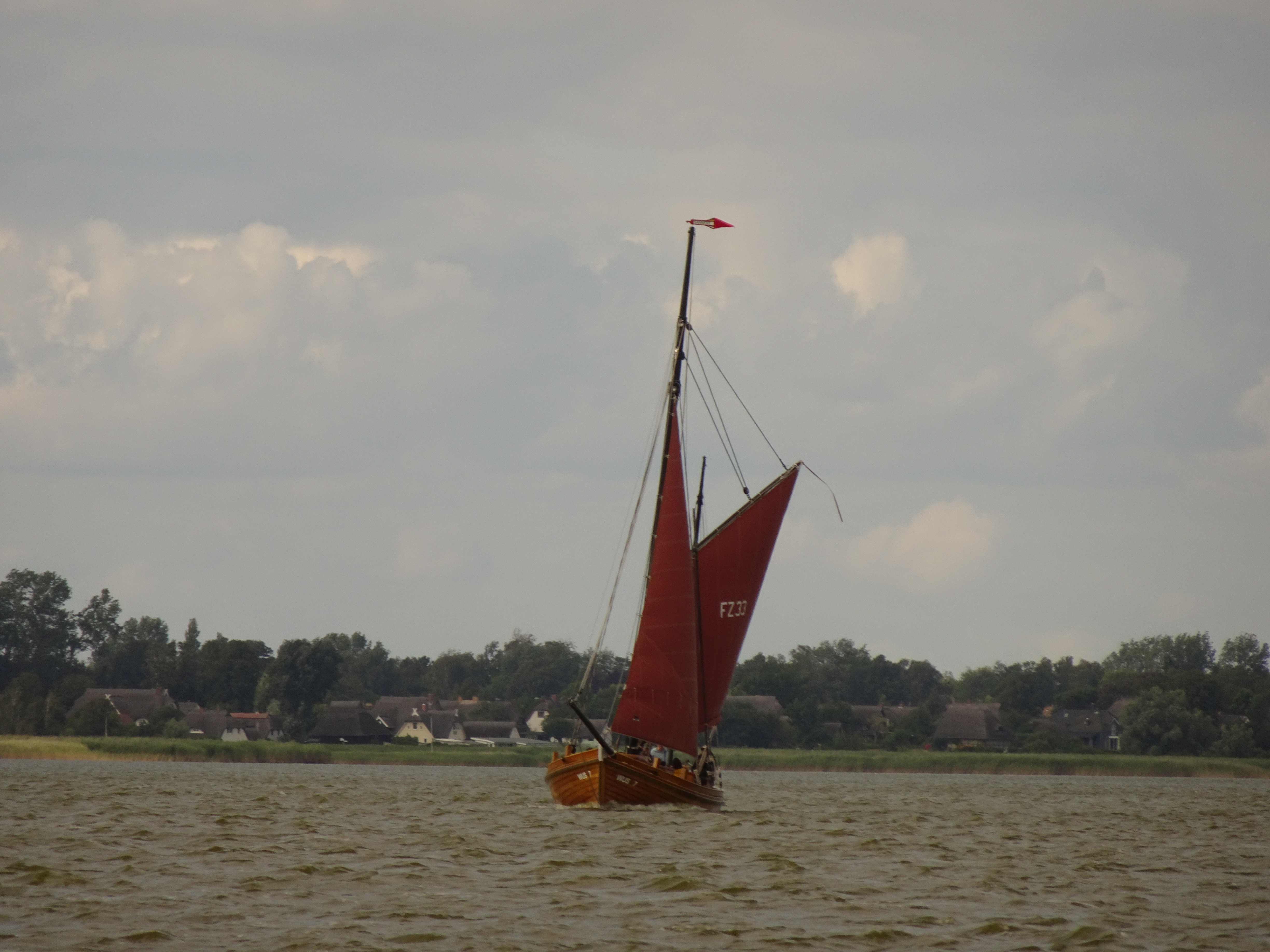 Segeln auf dem Bodden: unser Schwesterschiff