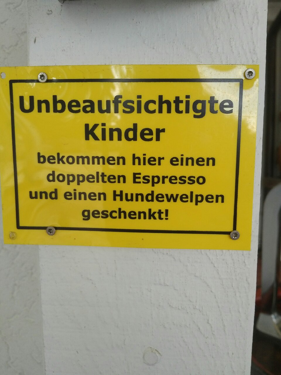 Kommentar im Hafenrestaurant