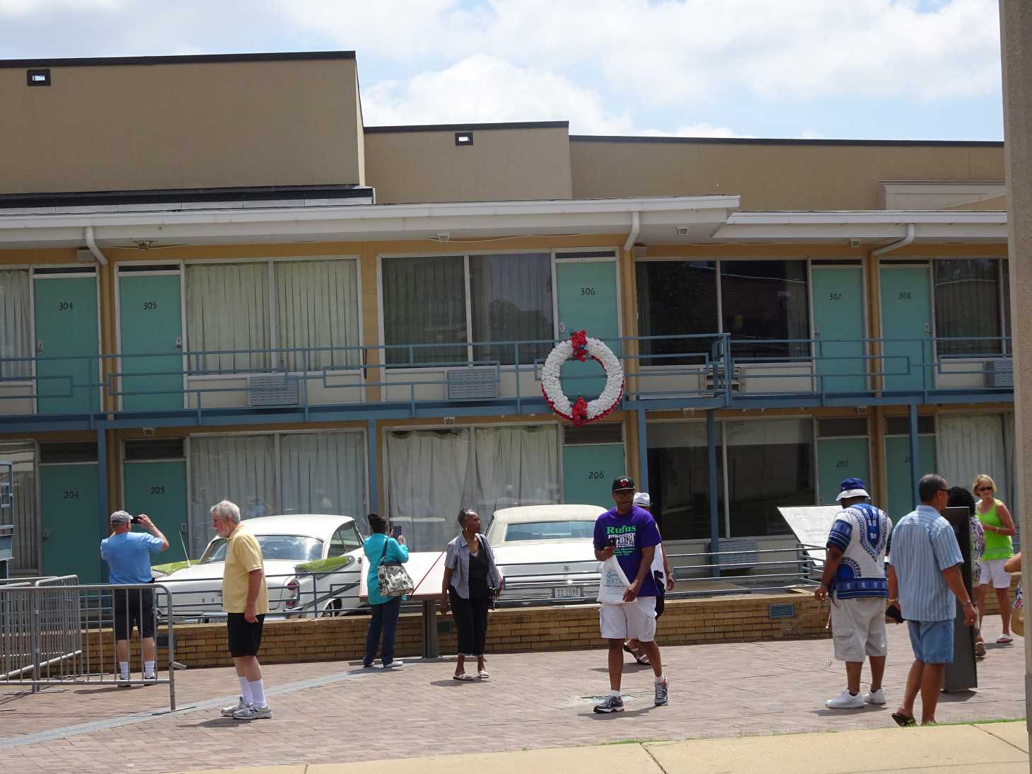 ...untergebracht im Lorraine Motel, wo Martin Luther King erschossen wurde.